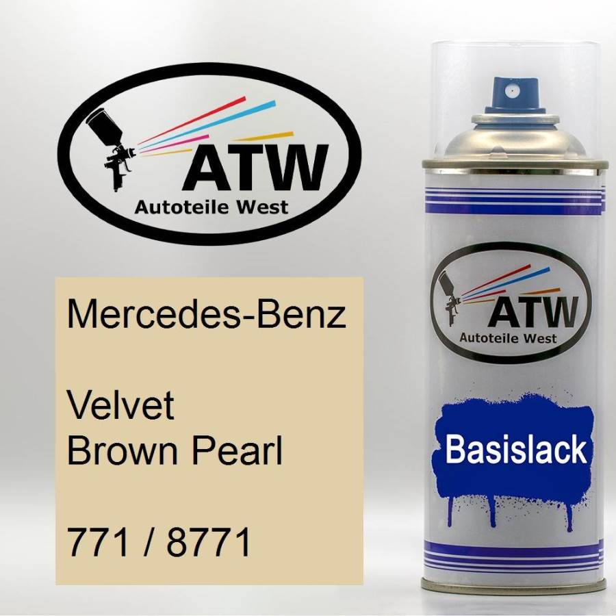 Mercedes-Benz, Velvet Brown Pearl, 771 / 8771: 400ml Sprühdose, von ATW Autoteile West.